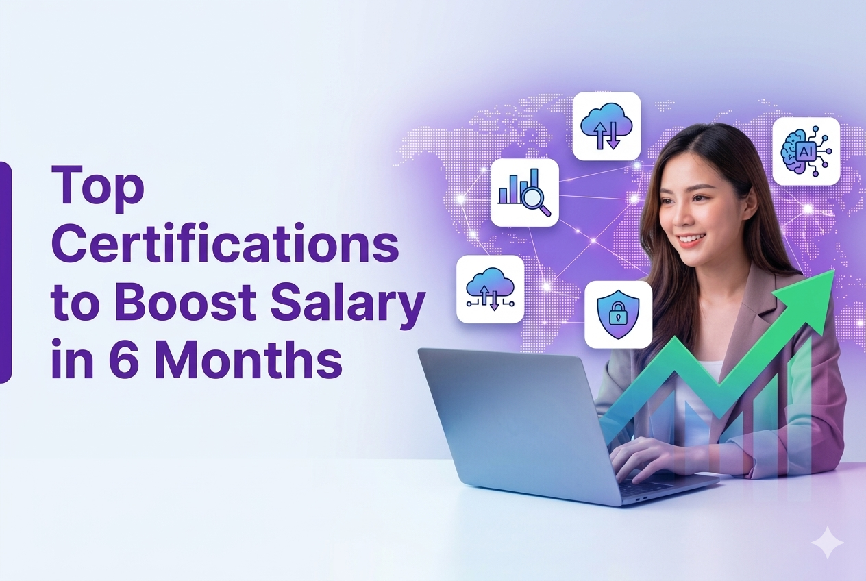top certifications to increase salary in 6 months