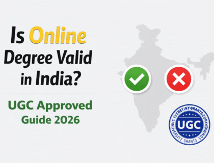 online degree valid India 2026 UGC approved universities guide