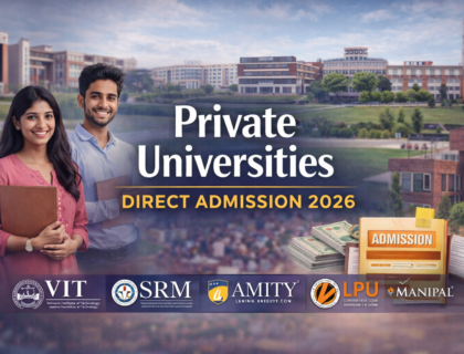 private universities direct admission India 2026 with high placements