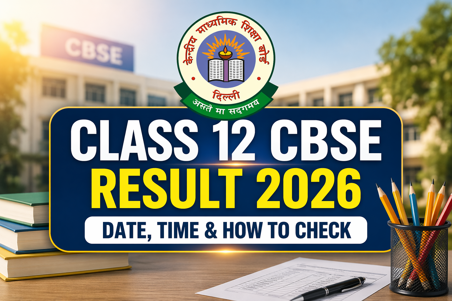 Class 12 CBSE Result 2026 date time and how to check online