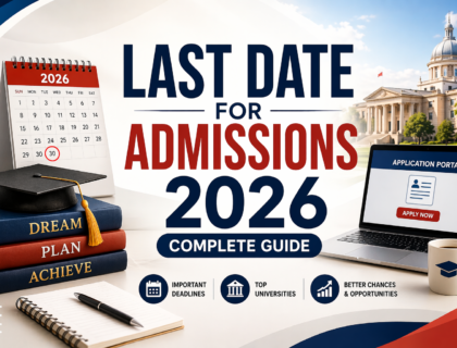 Last Date for Admissions 2026 feature image with centered title and minimal academic design elements
