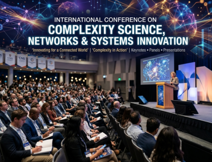 • Complexity Science Networks Conference 2026 virtual event banner