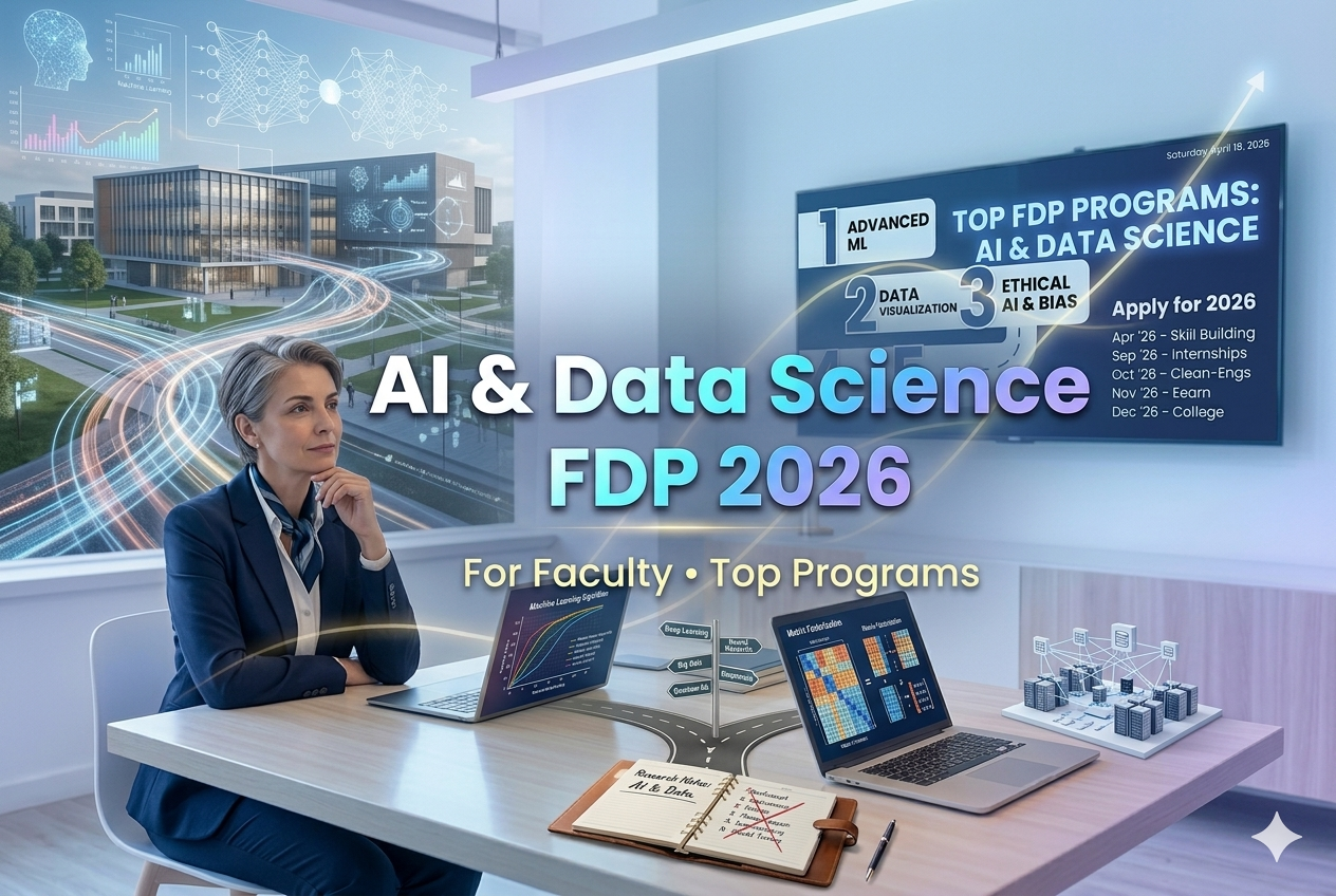 AI and data science FDP for faculty 2026 best programs for teachers with certification and skill development