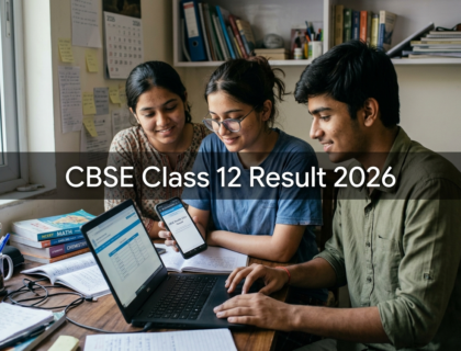 CBSE Class 12 Result 2026 students checking results online on phone and laptop