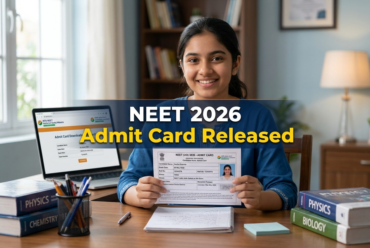 NEET 2026 Admit Card Release Date & Download Guide NEET 2026 Admit Card | OneGrasp