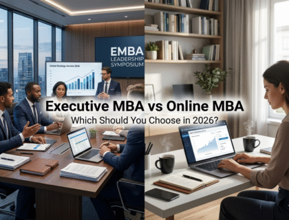 Executive MBA vs Online MBA comparison 2026