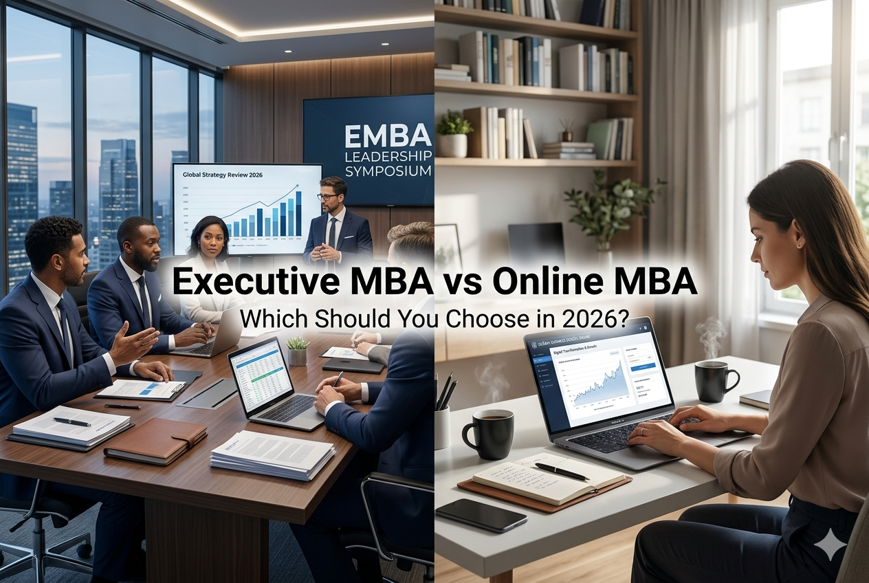 Executive MBA vs Online MBA comparison 2026