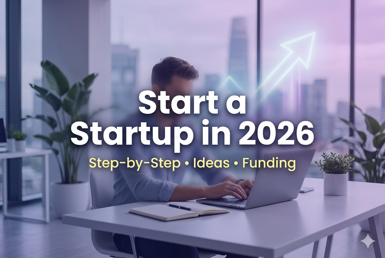 How to start a startup in 2026 step by step guide for students and beginners with funding and business ideas