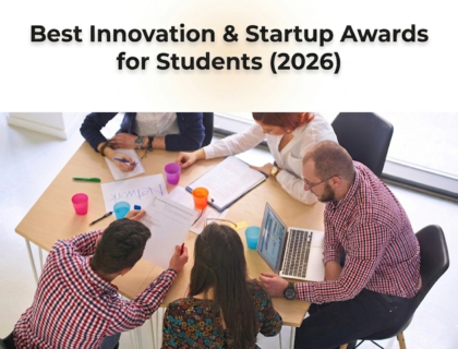 Startup programs and incubators in India 2026 banner with modern co-working background