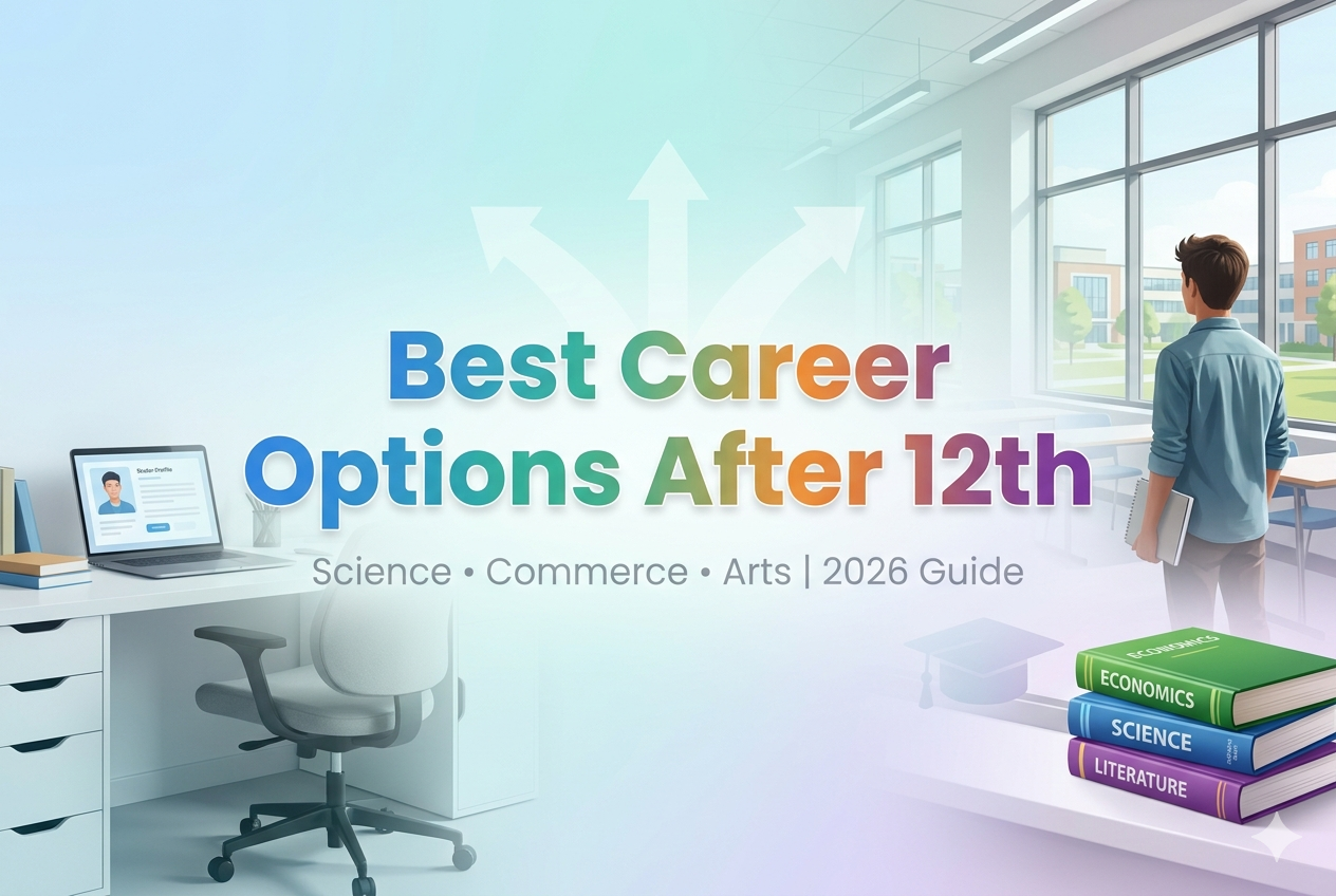 Best career options after 12th for science commerce arts students 2026 guide for students career planning