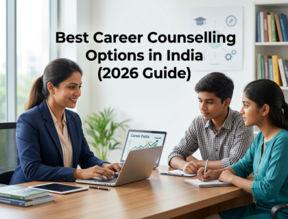 Professional career counsellor guiding Indian students in choosing the best career counselling options after 10th and 12th in India