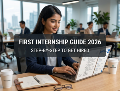 first internship step guide students working on laptops internship preparation