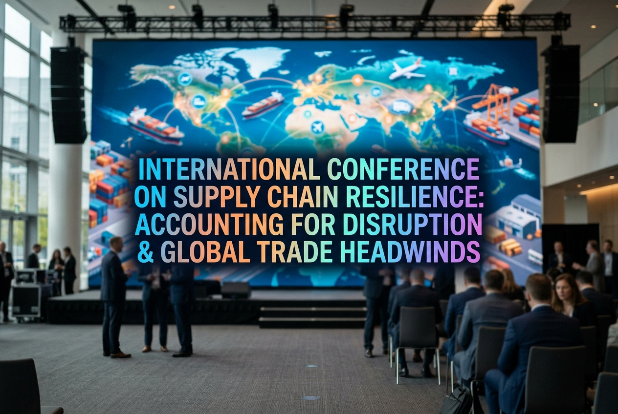 International Conference on Supply Chain Resilience: Accounting for Disruption & Global Trade Headwinds (2026) Supply Chain Resilience Conference 2026 virtual conference on global trade disruption and logistics risk management