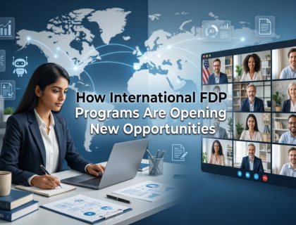 International faculty development program virtual session with global educators collaborating online