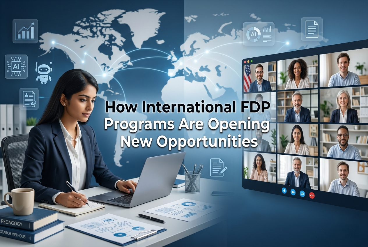 International faculty development program virtual session with global educators collaborating online