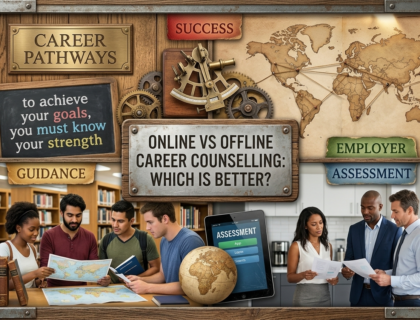 online vs offline career counselling comparison 2026 students guidance