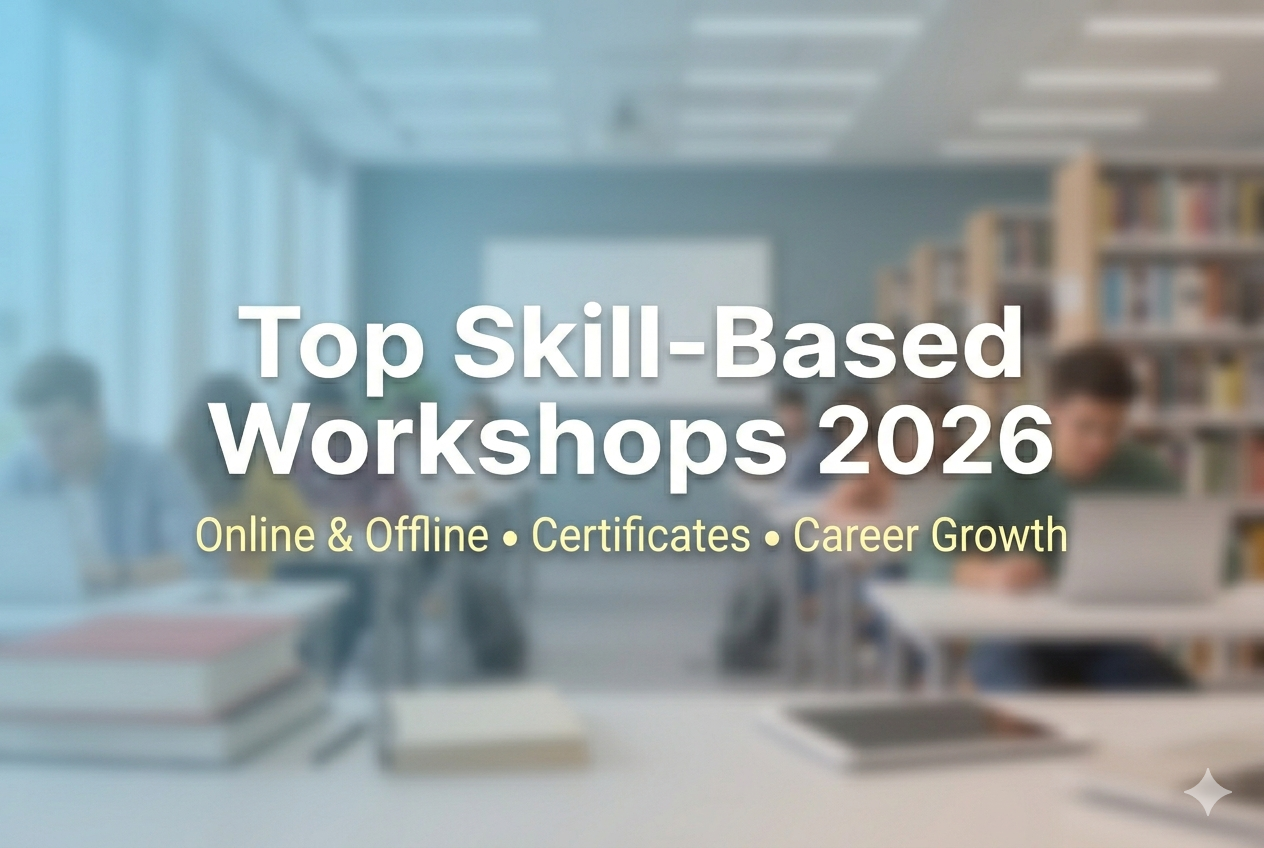 Top skill-based workshops for students in 2026 online and offline with certificates for career growth