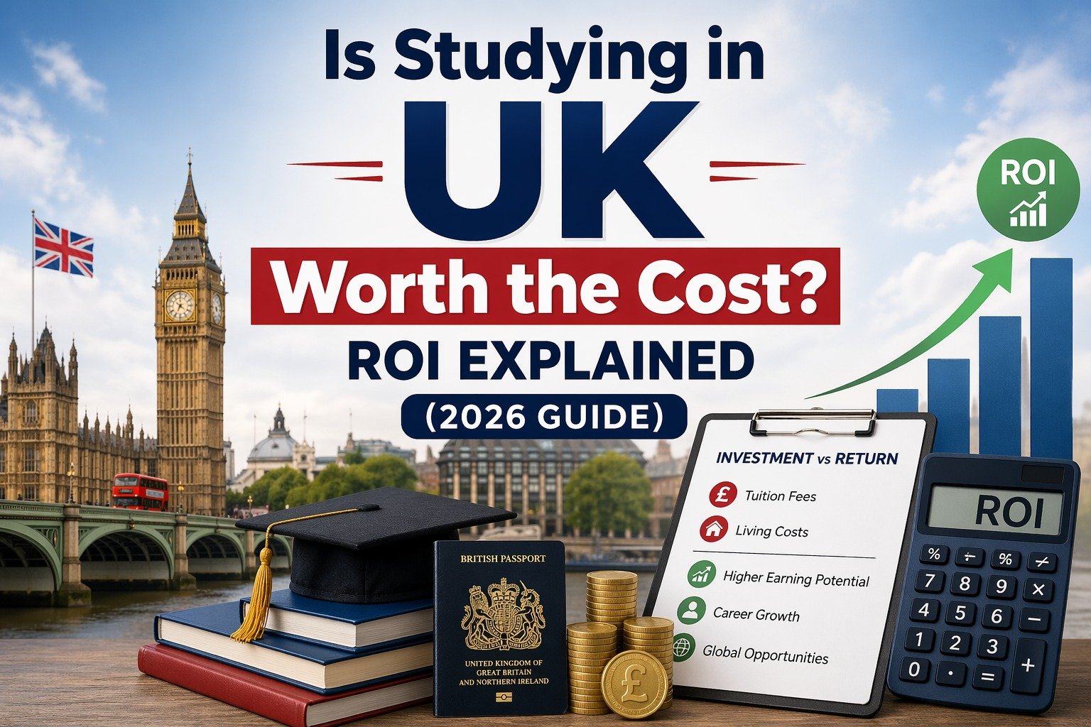 Is Studying in UK Worth the Cost? ROI Explained (2026 Guide) Studying in UK ROI | OneGrasp