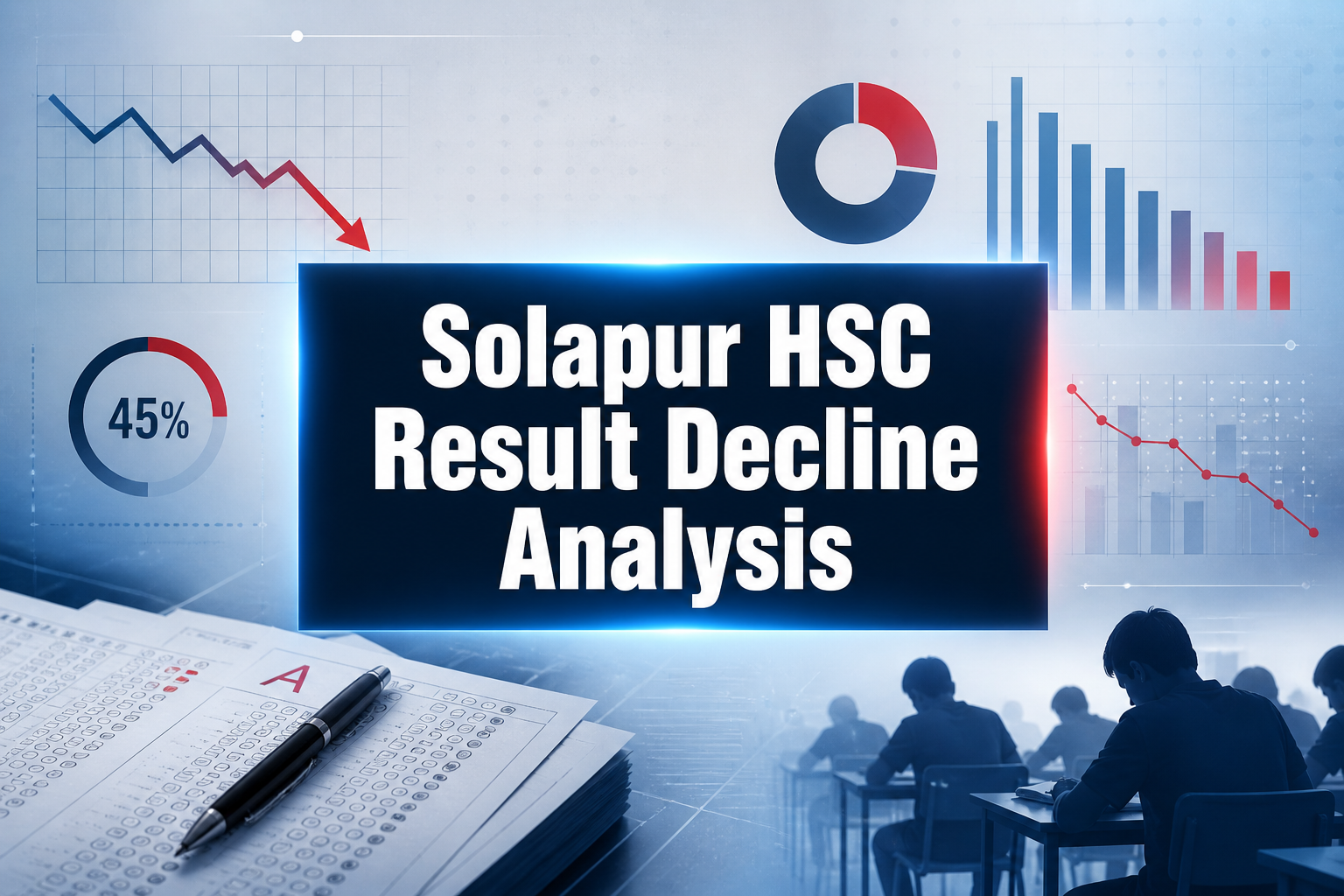 The Solapur HSC result decline is not uniform across all streams: Science stream: Noticeable drop due to higher difficulty in Physics and Mathematics Commerce stream: Moderate stability but slight dip in accounts performance Arts stream: Relatively stable but affected by theory-heavy subjects
