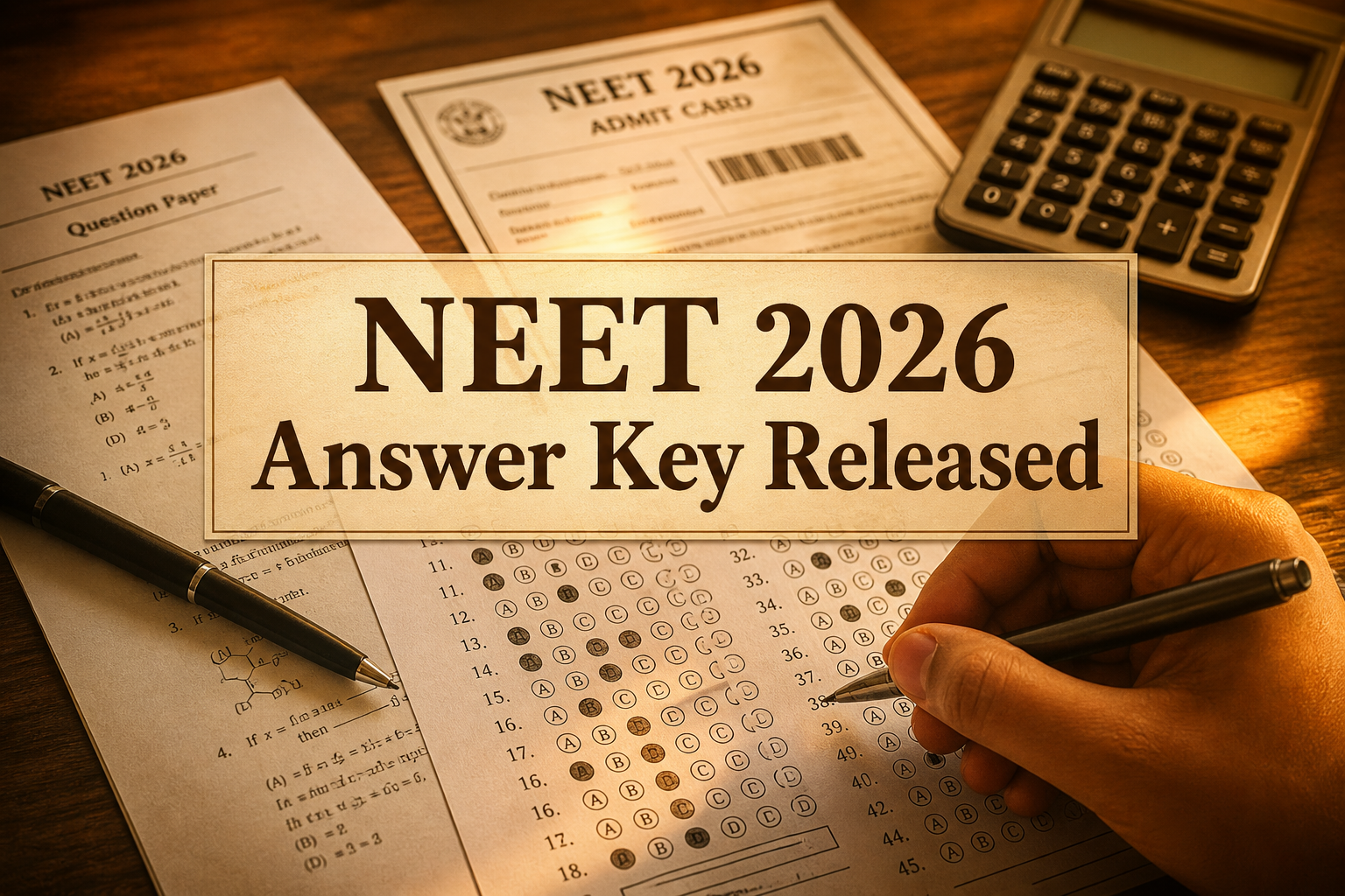 NEET 2026 Answer Key expected release update for medical aspirants