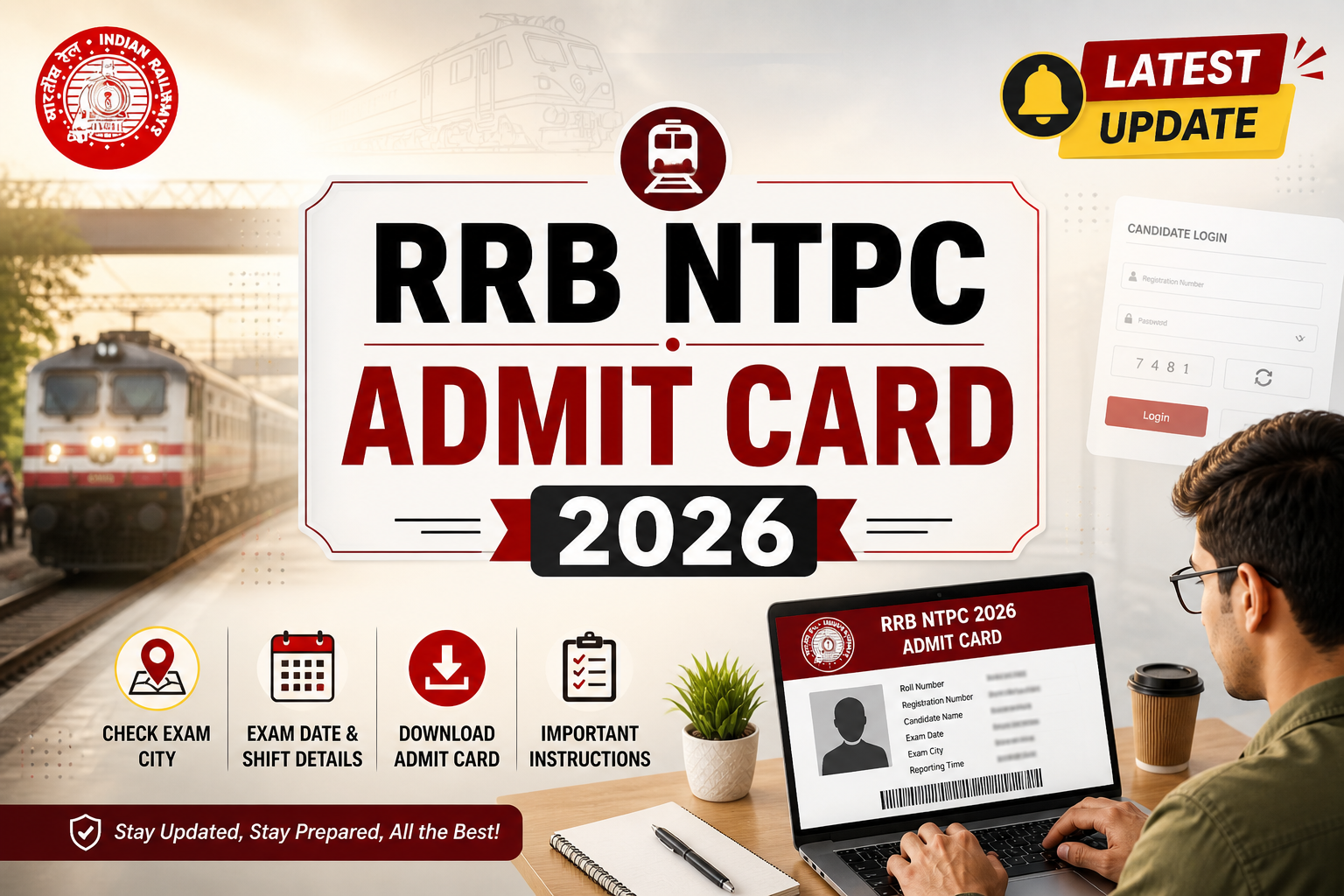 RRB NTPC admit card 2026 download hall ticket