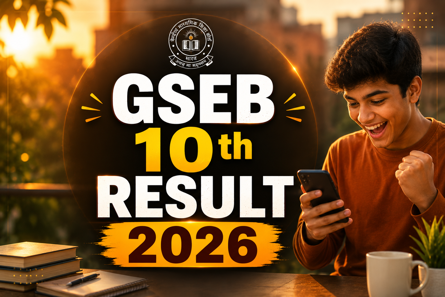 GSEB 10th result 2026 students checking marks online