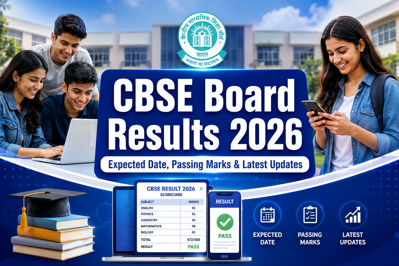 CBSE Board Results 2026 Class 12 students checking result online
