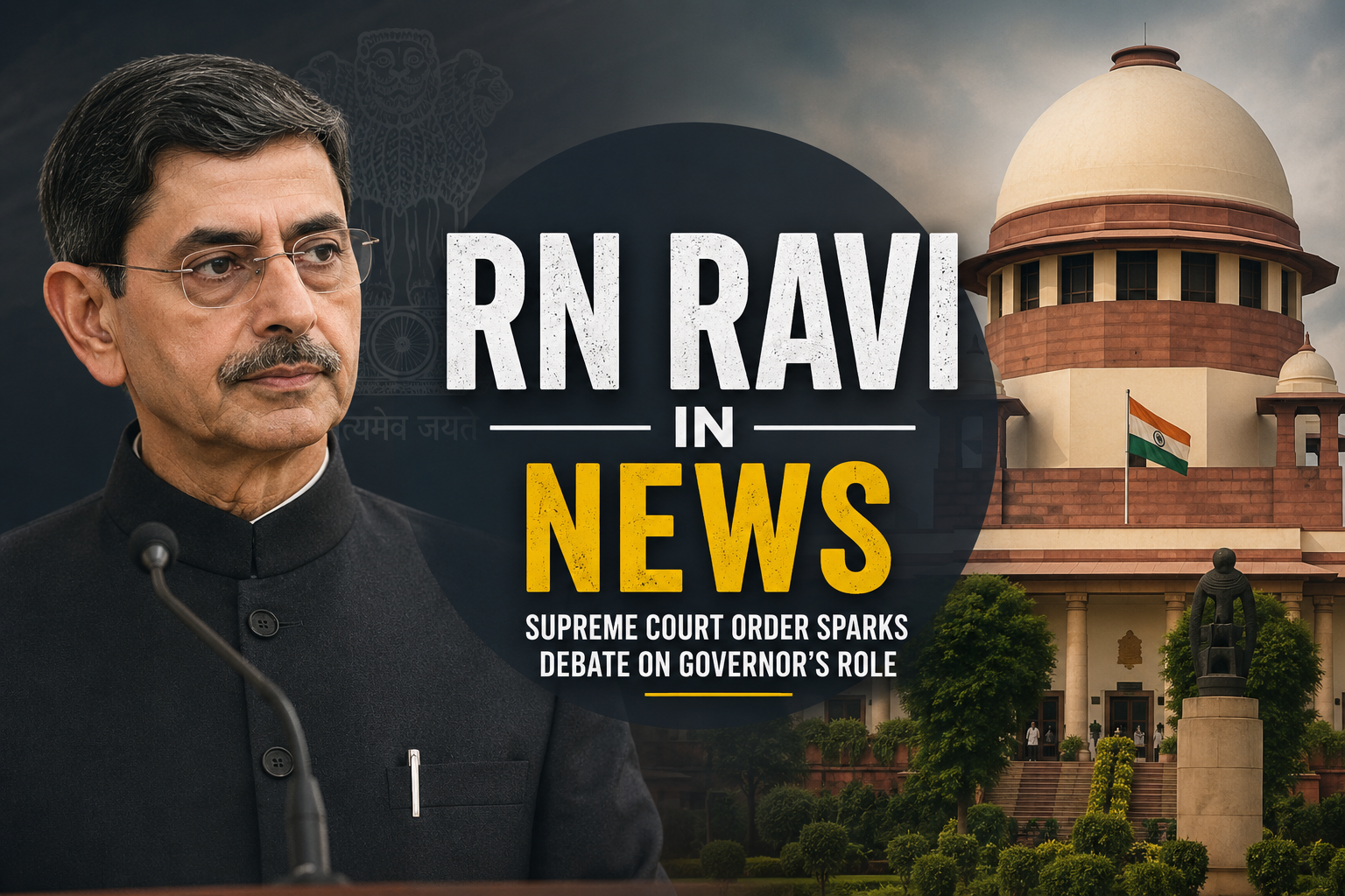 RN Ravi in News discussing Governor role and Supreme Court order