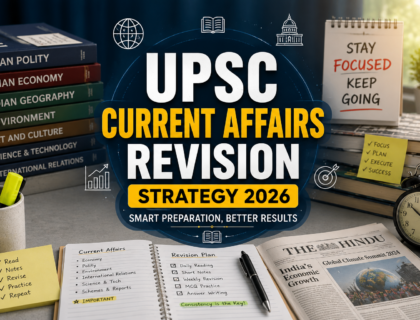 UPSC Current Affairs Revision strategy for UPSC 2026 preparation
