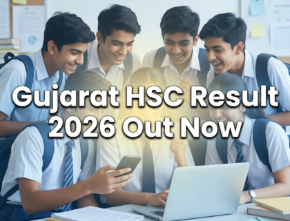 Gujarat HSC Result 2026 students checking scores online after 10 AM release