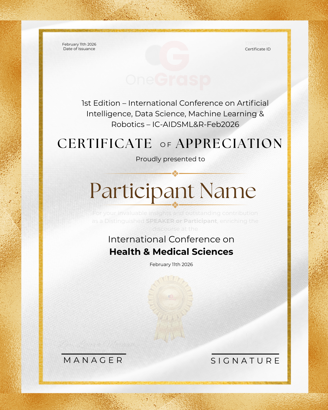 Sample Certificate – ICPAS