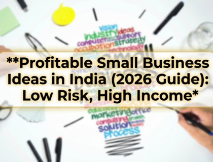 profitable small business ideas in India 2026